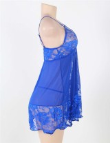 Plus Size Soft Lace Babydoll with G-string