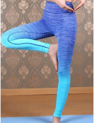 Blue Gradual Change GYM Legging