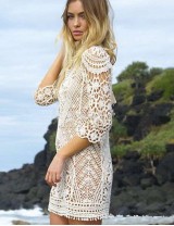 Knitted Hollow out Beach Dress