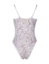 White Push-up Cup Lace Teddy