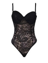 Push-up Cup Black Lace Teddy
