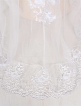 Delicate Lace Evening Gown Pure White