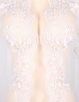 Pure White Delicate Lace Gown
