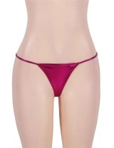 Plus Size Rosy Exotic Micro Shiny G String Thongs