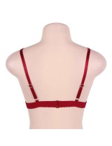 Sexy Red Strappy Harness Bralette Bra