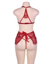 Red Lace Sexy Babydoll