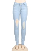 Top Design Ripped Women Jeans 