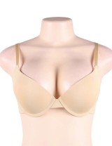 Beige High quality smooth basic comfort T-shirt bra