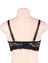 Black high-quality lace comfortable T-shirt bra