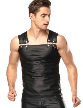 Sexy Men's Leather Vest