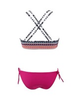 Color print summer bikini set