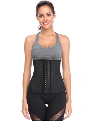9 Steel Bone Black Soft And Breathable Corset（Height：30CM）
