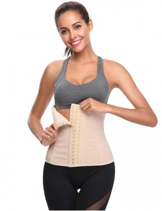 9 Steel Bone Beige Soft And Breathable Corset（Height：30CM）
