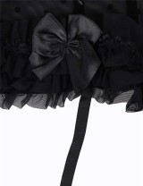 Black cute bow lace Corset