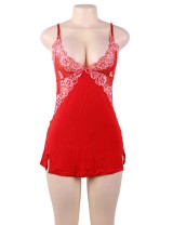 Plus Size Red Sexy Fashion High Quality Women Pajama Set