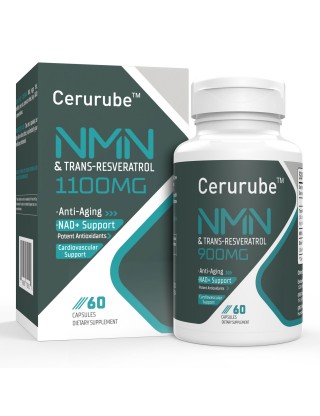 Cerurube NMN + Resveratrol Dietary Supplement Capsules 1100mg