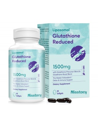Misstacy Glutathione Dietary Supplement, 60 Capsules per bottle