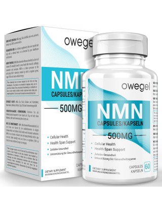 owegel NMN Dietary Supplement, 60 Capsules per bottle